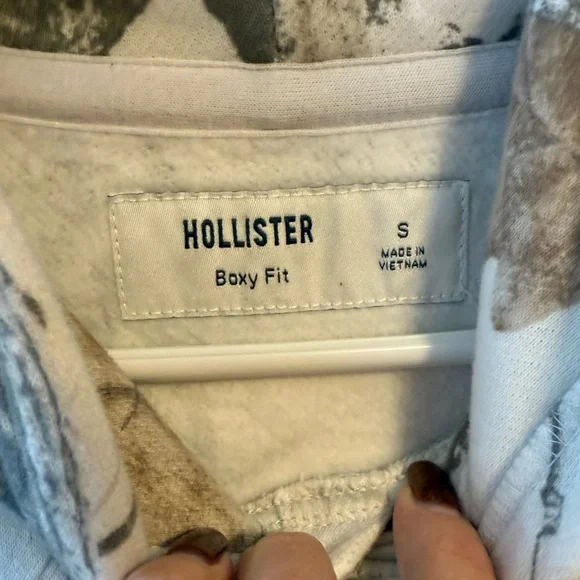 NWOT Hollister White Camo Hoodie - Picture 4 of 5